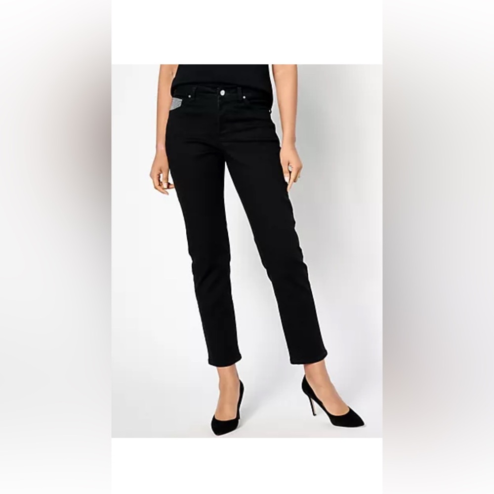 Women with Control Regular My Wonder Denim Rhinestone Jean
